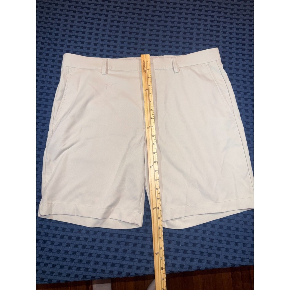 Callaway Golf Shorts Mens 38 Khaki Beige Chino Flat Front Performance Polyester